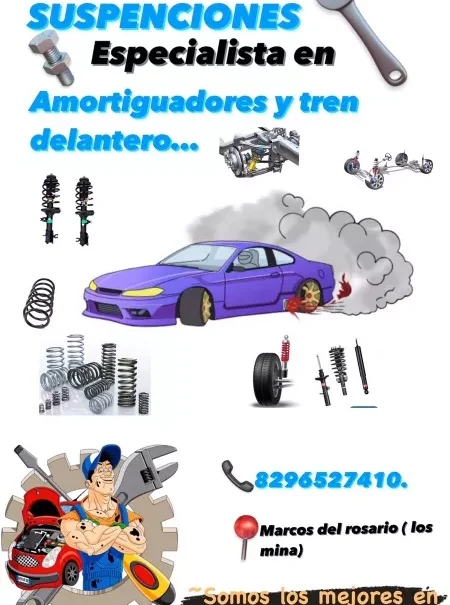 Venta E Instalación De Amortiguadores Importados Originales en República Dominicana