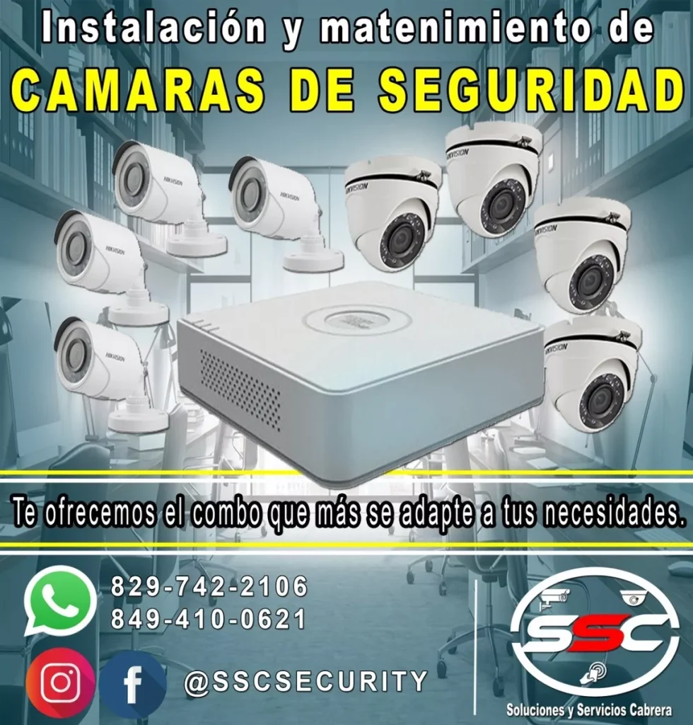 Brindamos Servicios De Instalación Y Mantenimiento De Cámara en República Dominicana