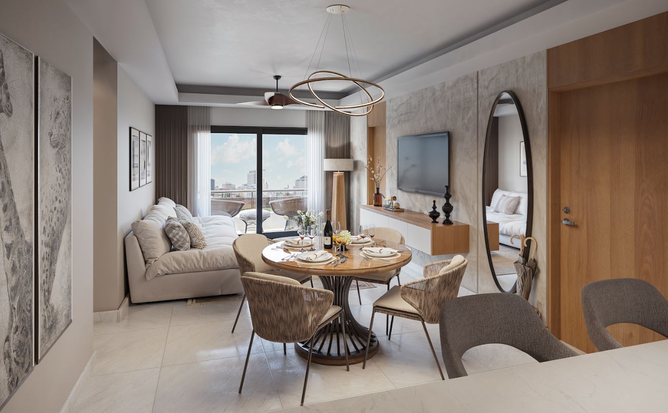 Alquilo Apto en Bella Vista amueblado bien amplio. en República Dominicana