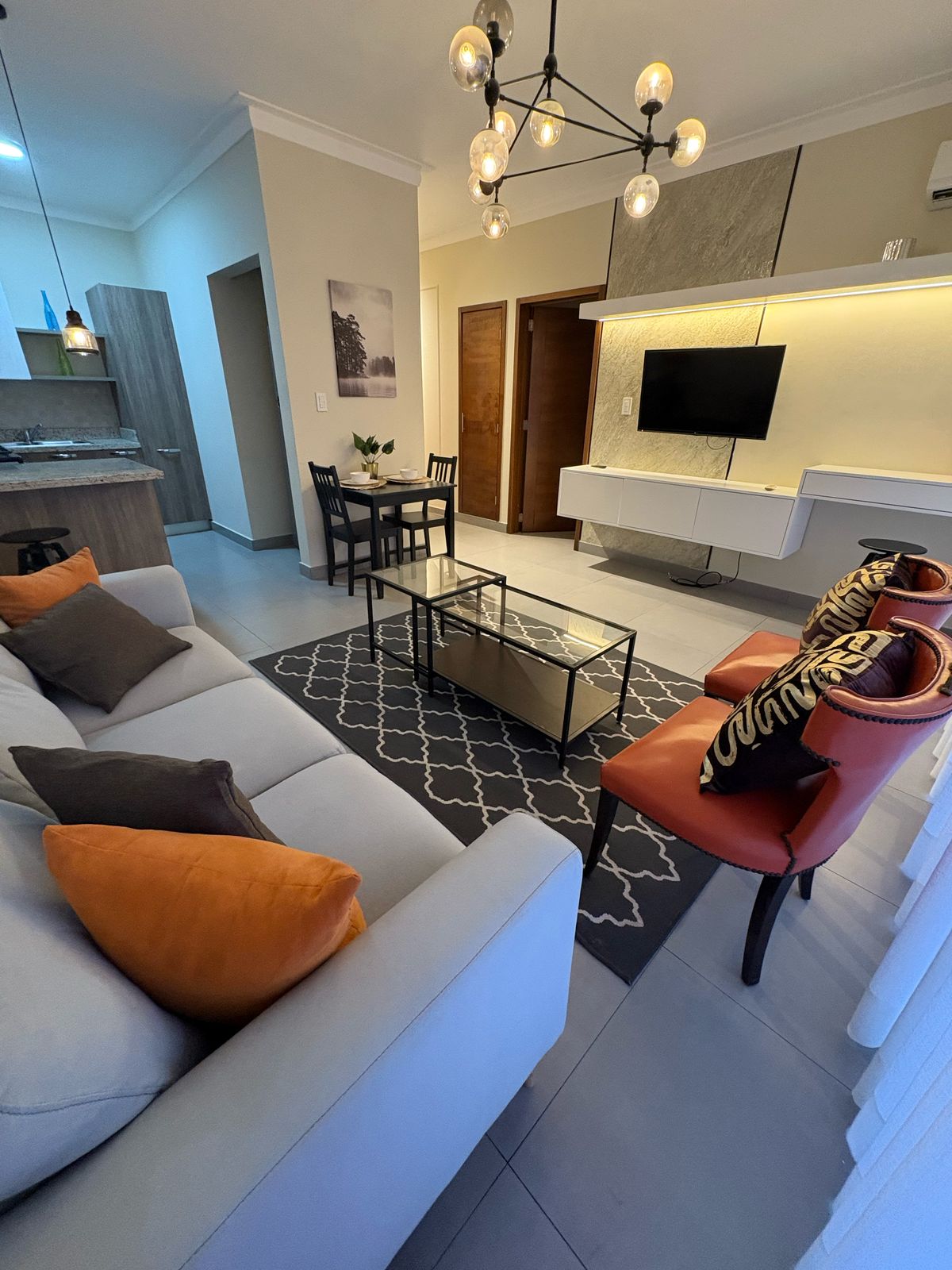 Apartamento amueblado en Alquiler en Serralles 1 Hab en República Dominicana