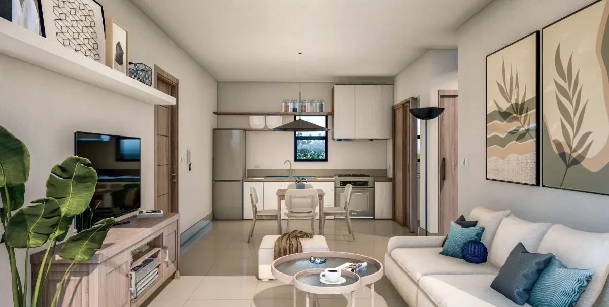 Proyecto Económico En La Zona Oriental Apartamentos De 3 Habitaciones en República Dominicana