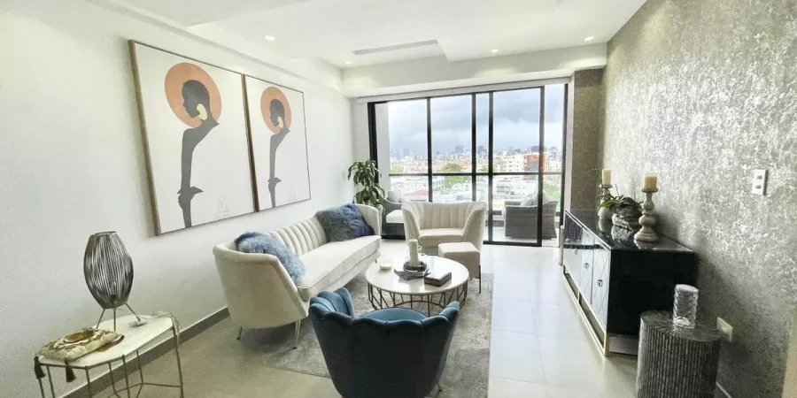 Apartamento En 4to Nivel Con Azotea Exclusiva En Alquiler, Santiago Awpa01 en República Dominicana