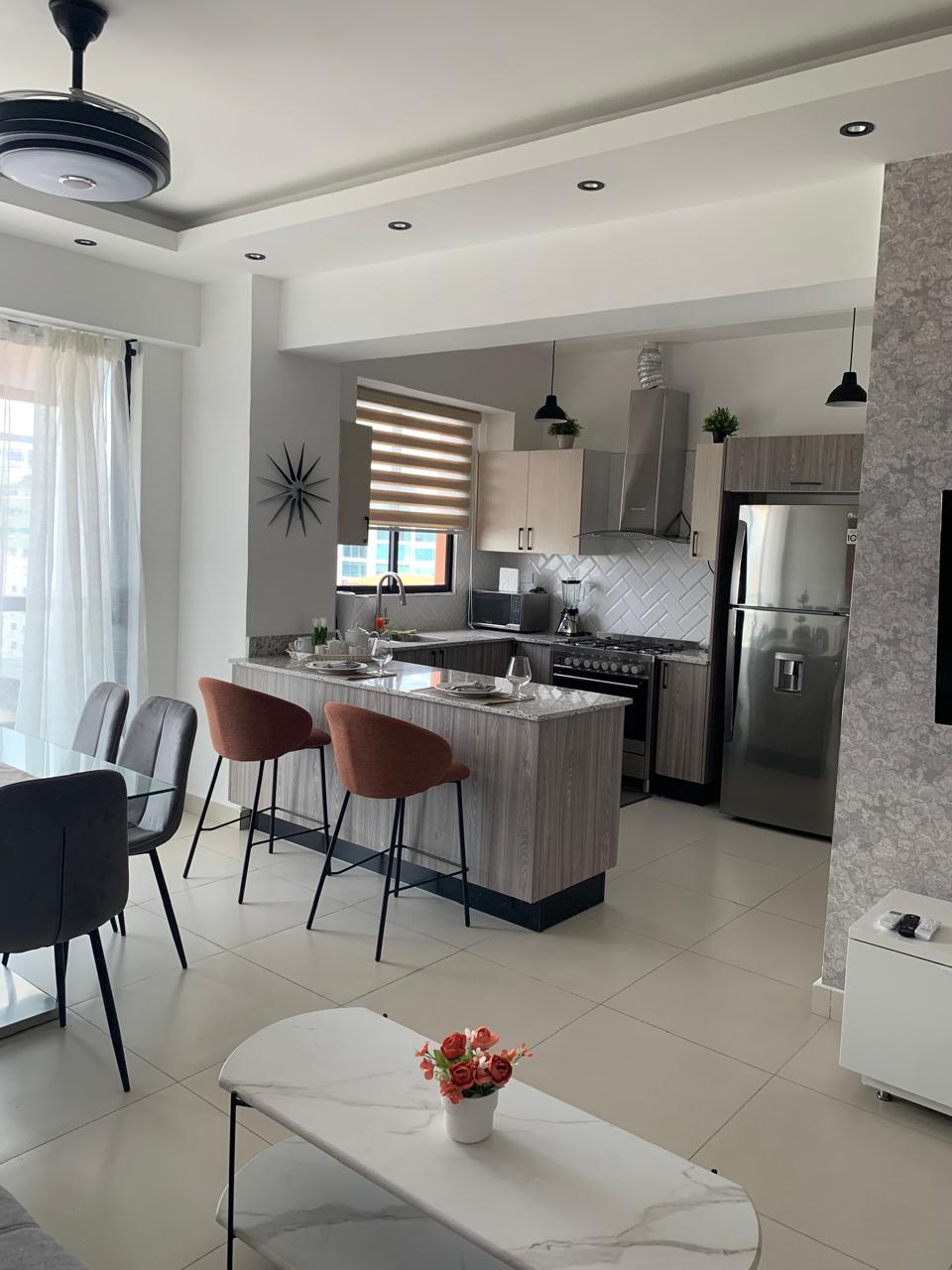 Apartamento Amueblado en Alquiler en La Esperilla, , Santo Domingo. en República Dominicana