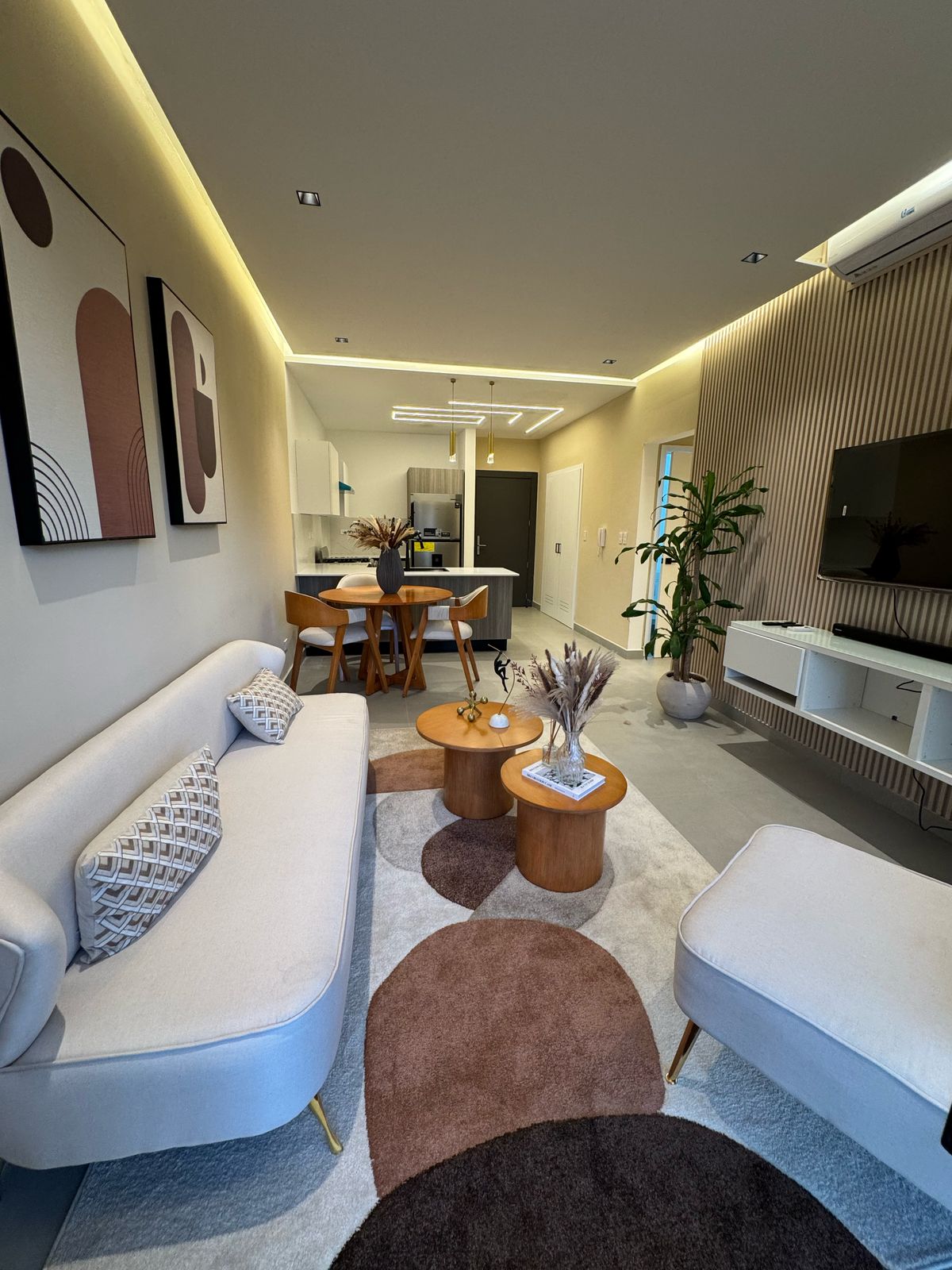 Moderno Apartamento amueblado en alquiler de 1 habitación en el Naco en República Dominicana