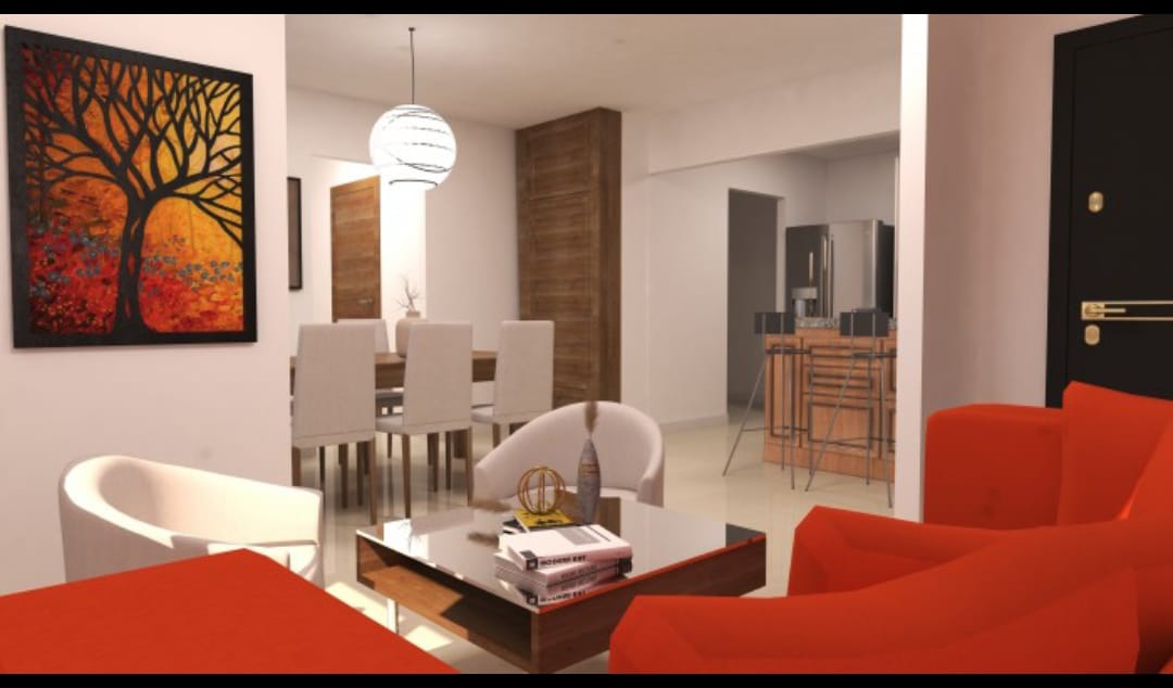 Apartamento Listo en venta primer piso de 3 hab. en torre en Manoguayabo, Santo Domingo Oeste. en República Dominicana