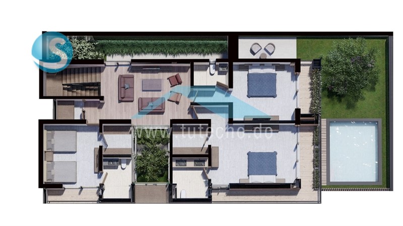 Casas en Venta en Complejo Residencial de Arroyo Hondo Viejo en República Dominicana