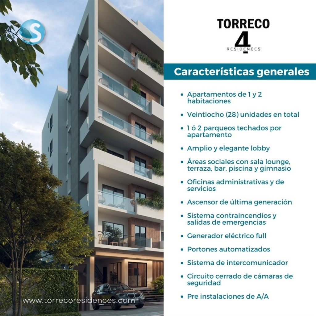 Apartamento moderno en venta en el corazón de Gazcue en República Dominicana