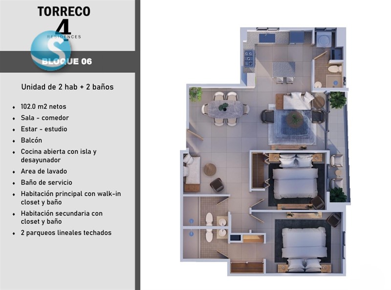 Apartamento moderno en venta en el corazón de Gazcue en República Dominicana