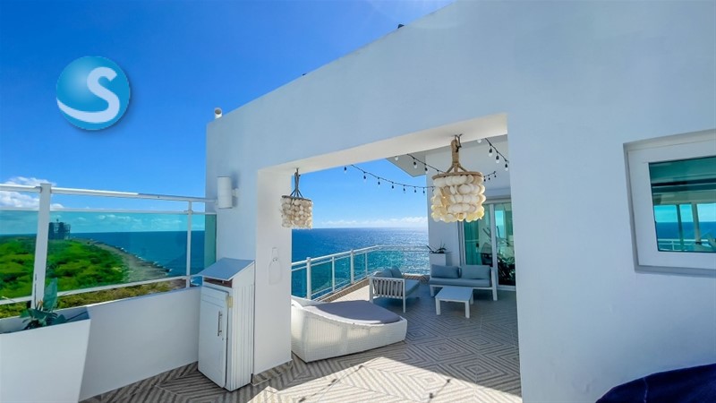 Penthouse moderno en venta con vista en Juan Dolio en República Dominicana
