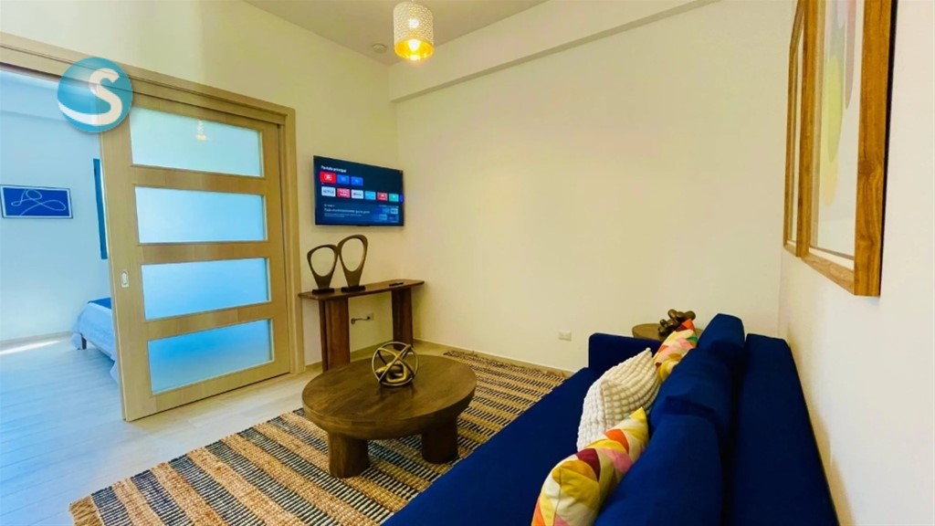 Apartamento moderno de 1 dormitorio en Bávaro, Zona de Oro en República Dominicana