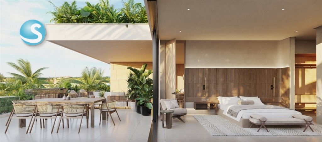 Apartamento de lujo en venta en Cap Cana, vistas al mar en República Dominicana