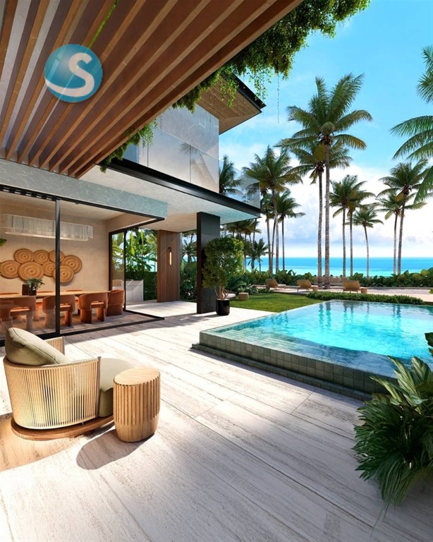 Villa en venta frente a la playa en Las Terrenas en República Dominicana