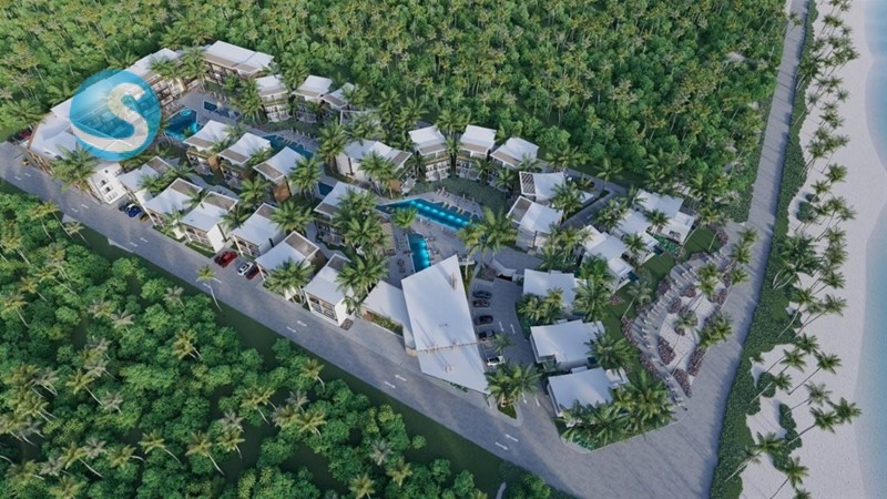 Villa en venta frente a la playa en Las Terrenas en República Dominicana