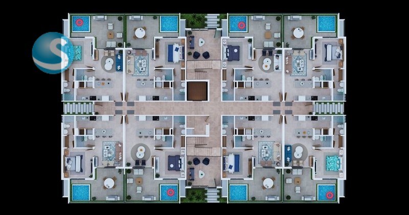 Apartamentos en Venta en Ciudad Las Canas, Punta Cana en República Dominicana