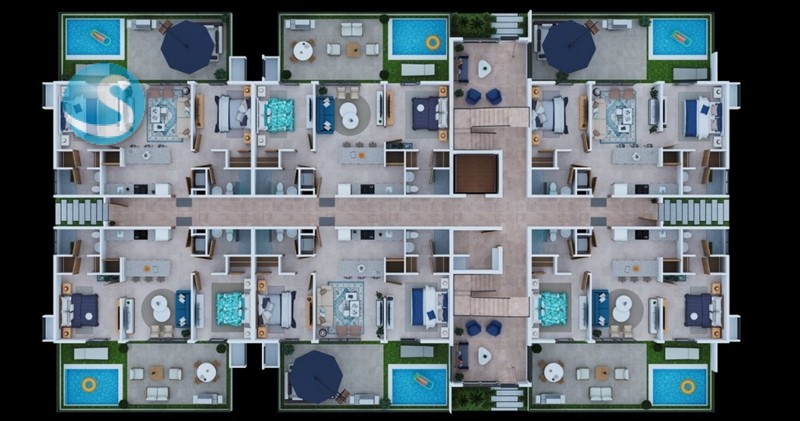 Apartamentos en Venta en Ciudad Las Canas, Punta Cana en República Dominicana