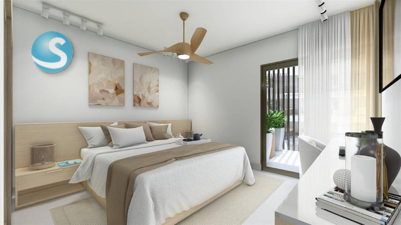 Apartamento en Playa Bonita con Terraza Privada y Amenidades en República Dominicana