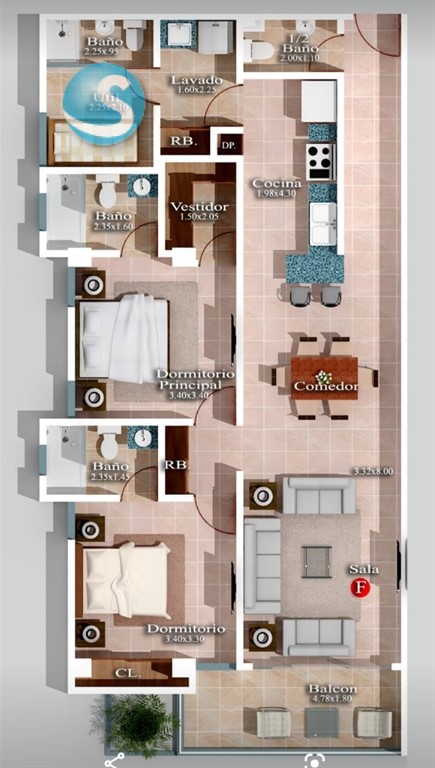 Apartamento moderno en venta en Evaristo Morales en República Dominicana