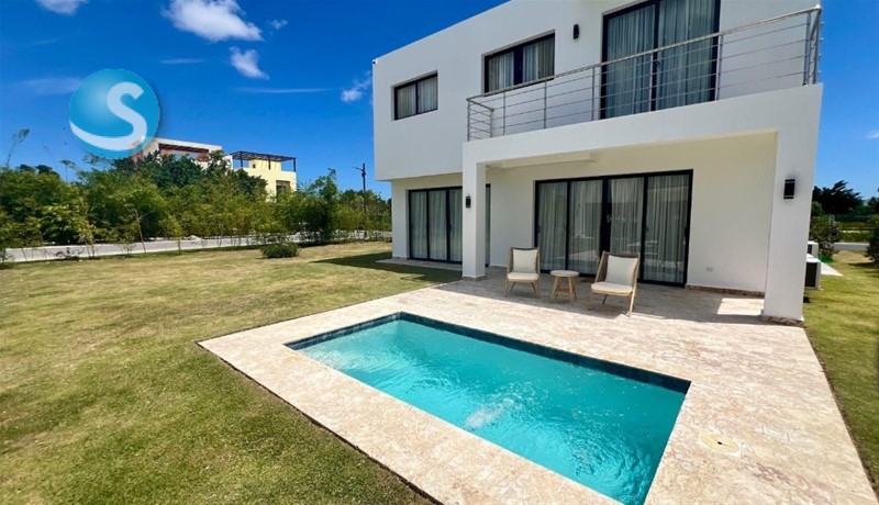 Villa amueblada en Vista Cana con piscina privada en República Dominicana