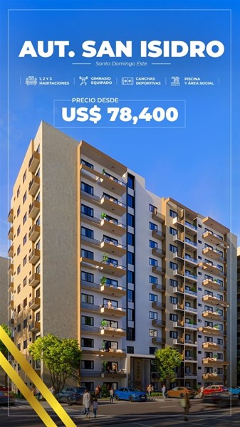 Apartamento en venta ubicado en Autopista San Isidro en República Dominicana