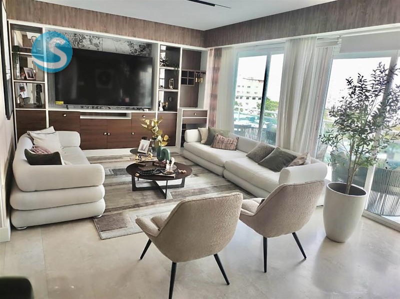 Apartamento amueblado en venta con vista al mar en La Esperilla en República Dominicana