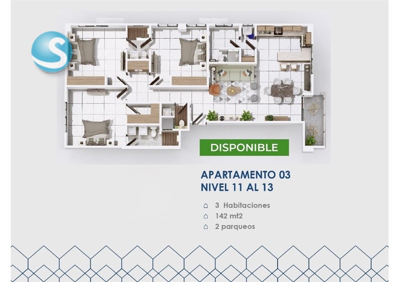 Apartamentos en Venta en La Esperilla, 2 y 3 Habitaciones en República Dominicana