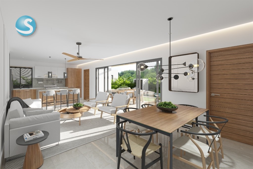 Villas modernas en venta en residencial cerrado de Bávaro en República Dominicana