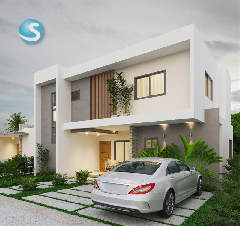 Villas modernas en venta en residencial cerrado de Bávaro en República Dominicana