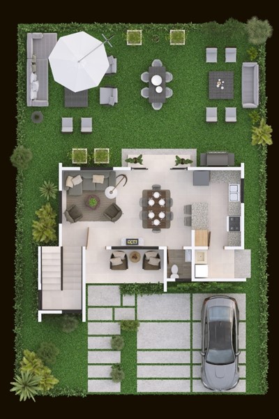 Villas modernas en venta en residencial cerrado de Bávaro en República Dominicana