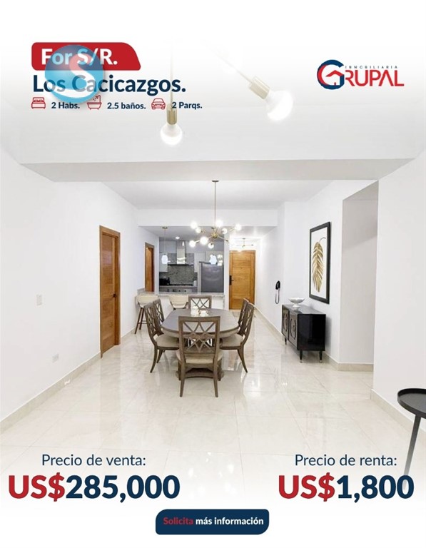 Apartamento en Venta en Los Cacicazgos en República Dominicana