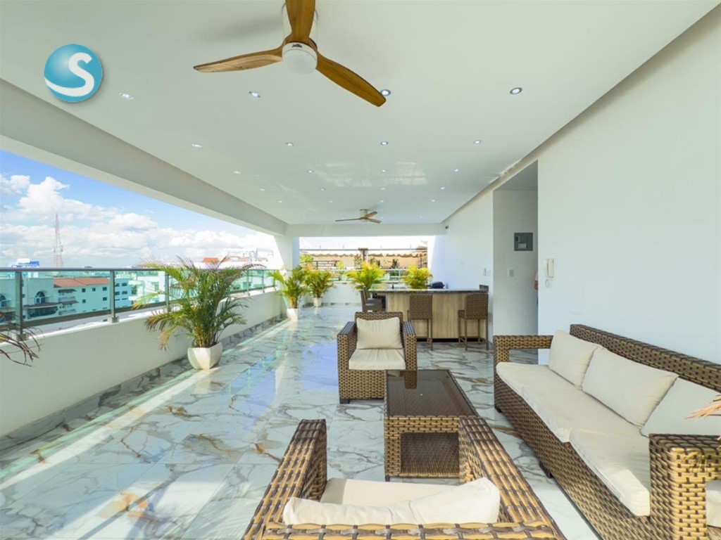 Penthouse moderno en Renacimiento con terraza y vista al mar en República Dominicana