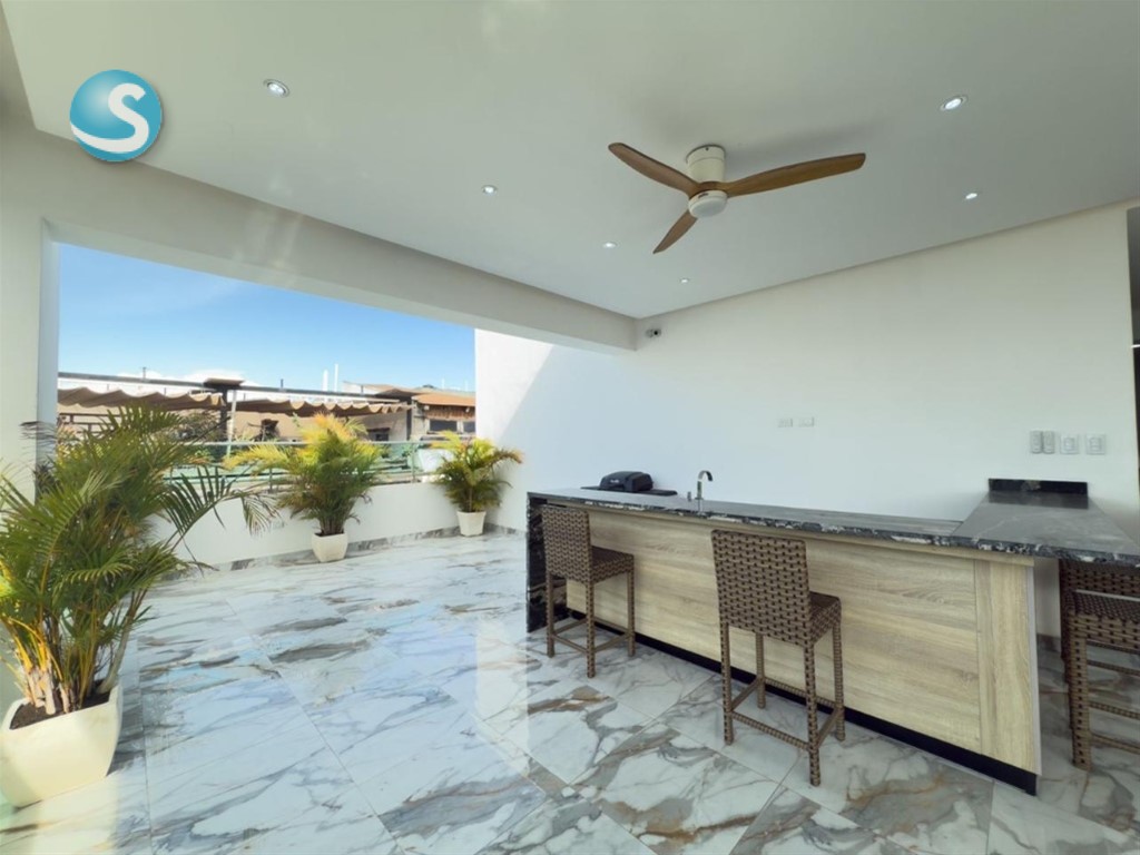 Penthouse moderno en Renacimiento con terraza y vista al mar en República Dominicana