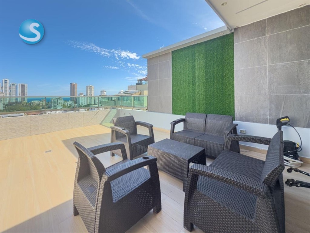 Penthouse moderno en Renacimiento con terraza y vista al mar en República Dominicana