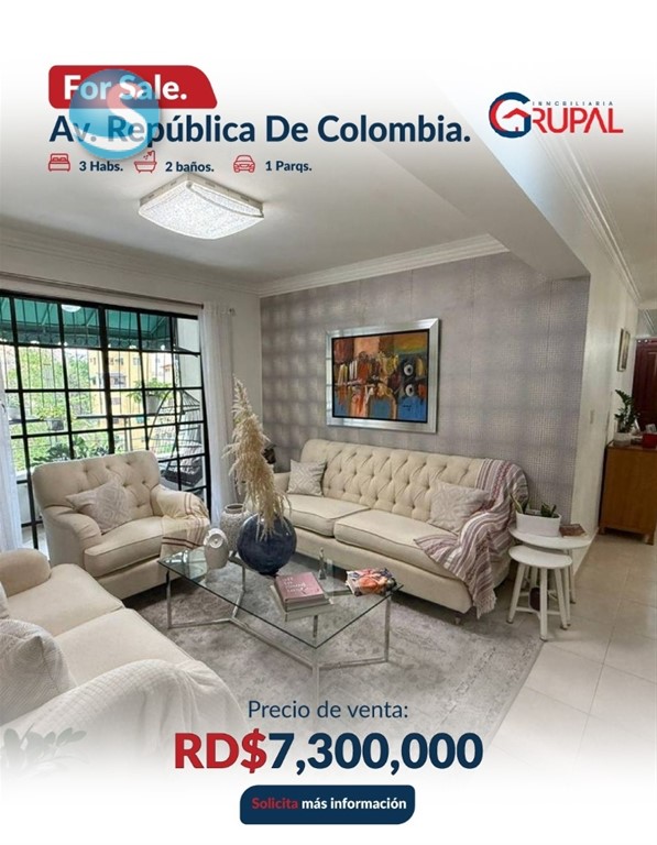 Apartamento en venta en Avenida República de Colombia