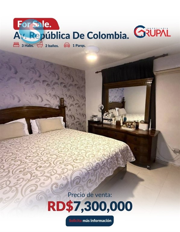 Apartamento en venta en Avenida República de Colombia en República Dominicana