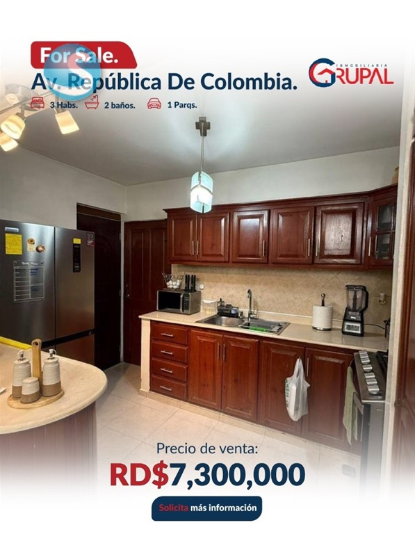 Apartamento en venta en Avenida República de Colombia en República Dominicana