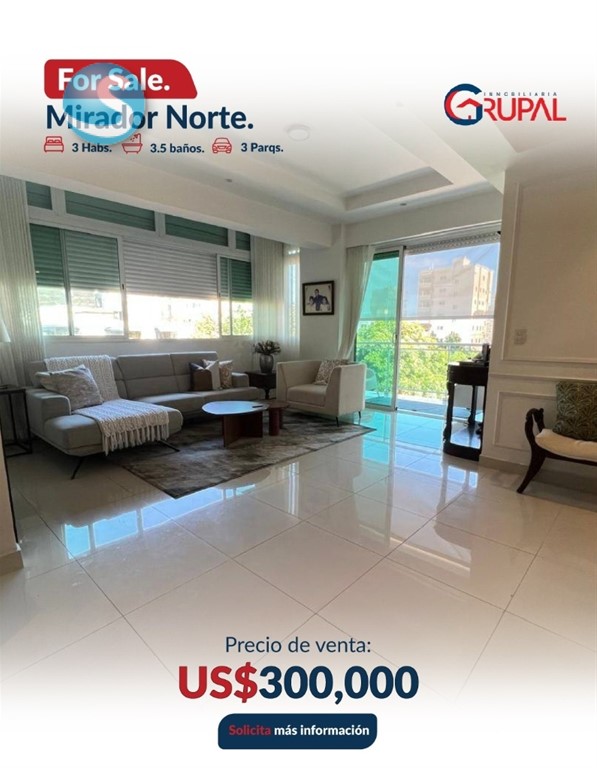 Apartamento en venta en Mirador Norte, ubicación privilegiada