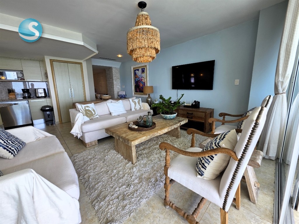 Apartamento amueblado en primera línea de playa, Marbella Juan Dolio en República Dominicana