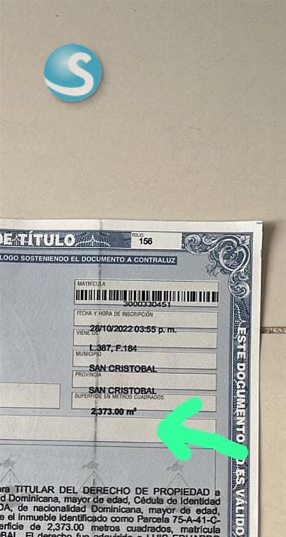 Solar en Venta en Autopista 6 de Noviembre en República Dominicana