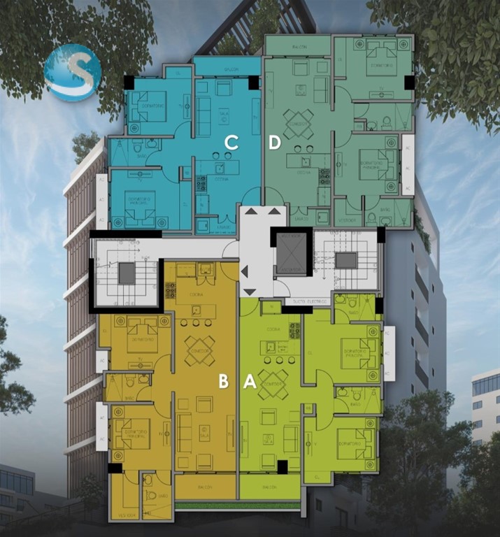 Apartamentos modernos en venta en Ensanche Naco en República Dominicana