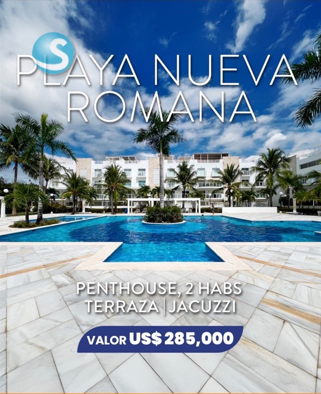 Apartamento de 3 Niveles en Playa Nueva Romana