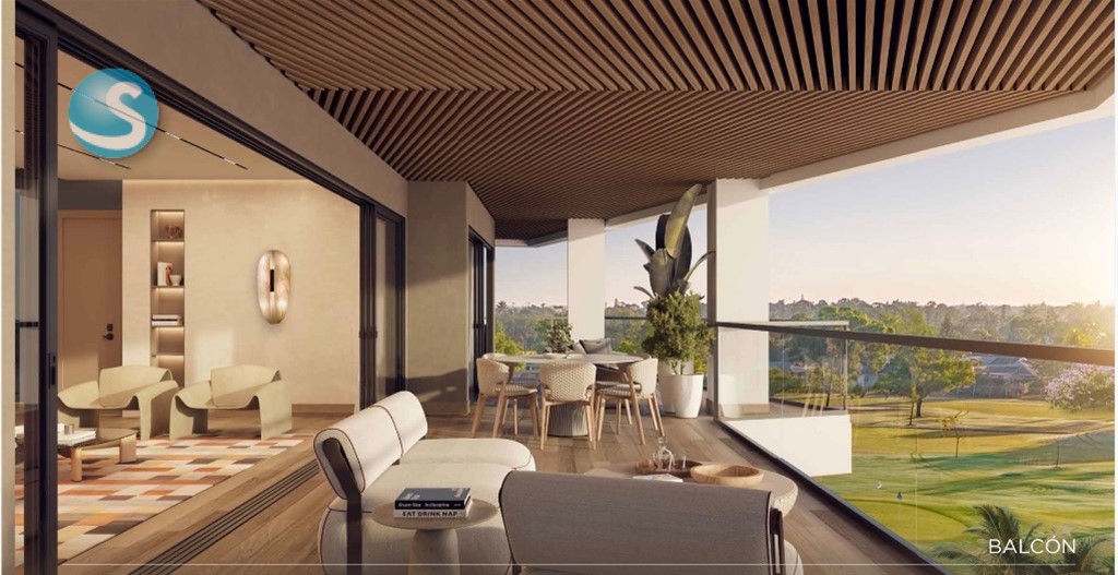 Apartamento de lujo en Cap Cana frente al campo de golf en República Dominicana