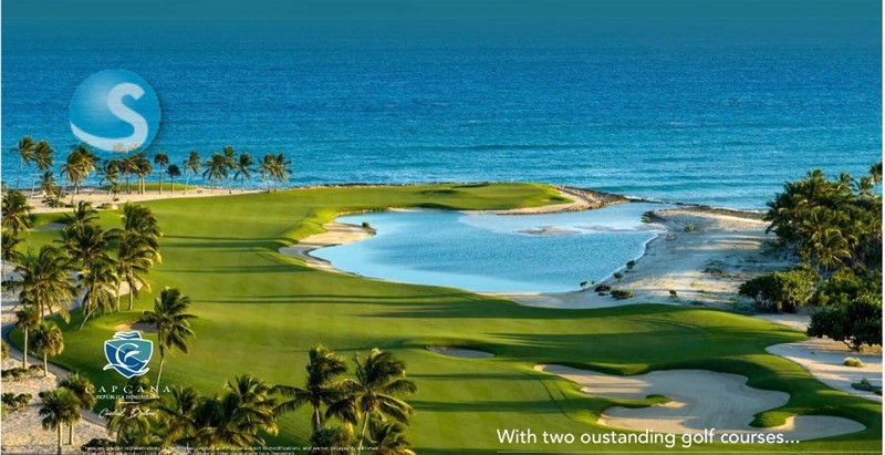 Apartamento de lujo en Cap Cana frente al campo de golf en República Dominicana