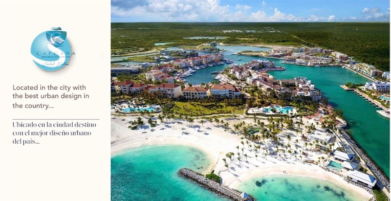 Apartamento de lujo en Cap Cana frente al campo de golf en República Dominicana
