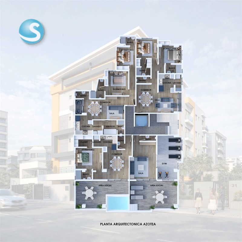 Apartamento moderno en venta en sector Honduras, Santo Domingo en República Dominicana