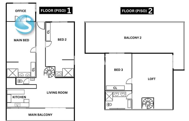 Apartamento de 3 habitaciones en Las Terrenas en República Dominicana