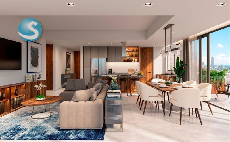 Apartamentos modernos en Los Cacicazgos, con terraza y parqueos en República Dominicana