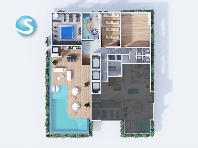 Apartamentos modernos en Los Cacicazgos, con terraza y parqueos en República Dominicana