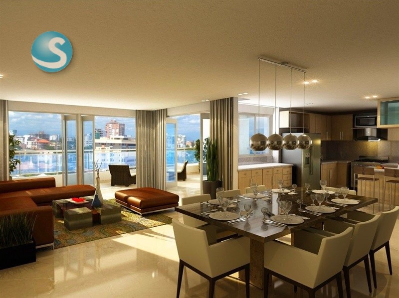Apartamento de lujo en Piantini con amplios espacios en República Dominicana