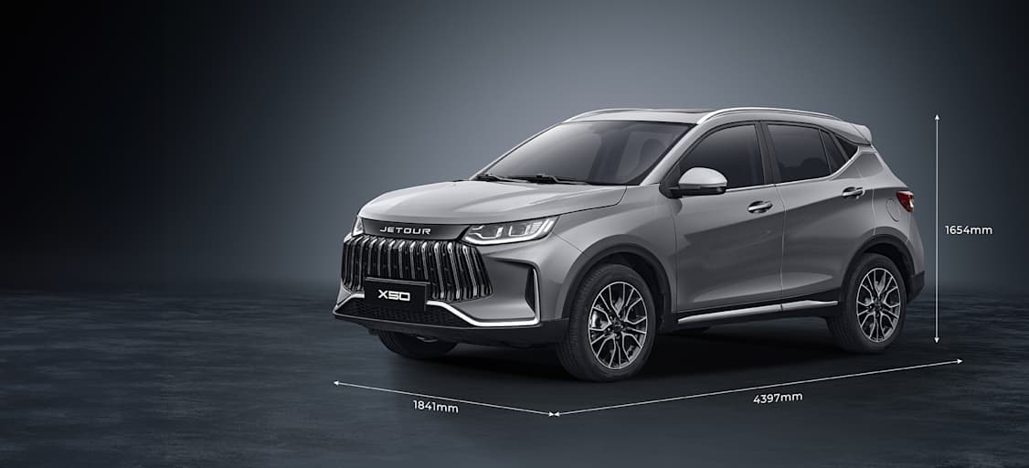 Jetour X50 2027 SUV con motor 1.5 y transmisión automática