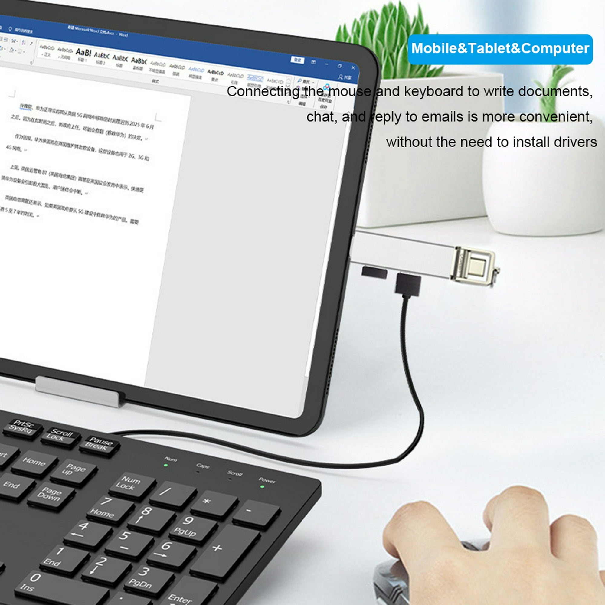 Wisdomup Adaptador OTG Carga Rápida YP25 en República Dominicana